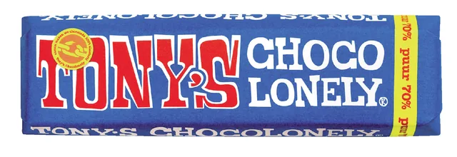 Chocolade Tony Chocolonely puur reep 50 gr