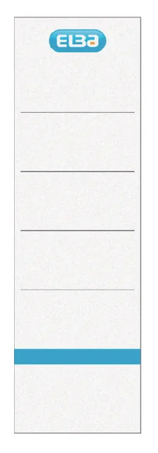 Rugetiket Elba breed 59x190mm zk wt bl 10st