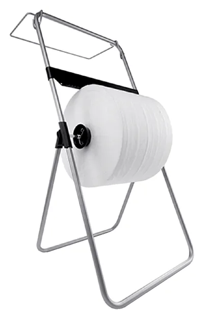 Poetspapierdispenser Satino CR1 zilver 332370