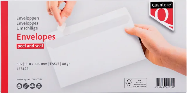 Envelop Quantore bank EA5/6 110x220 80gr zk wt