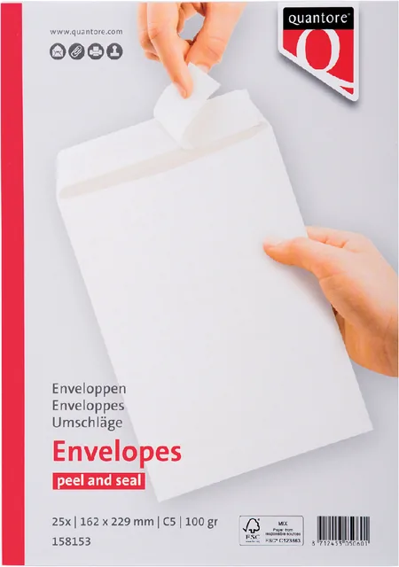 Envelop Quantore akte C5 162x229 100gr zk wt