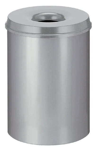 Papierbak+vlamdover Vepabins 30liter grijs