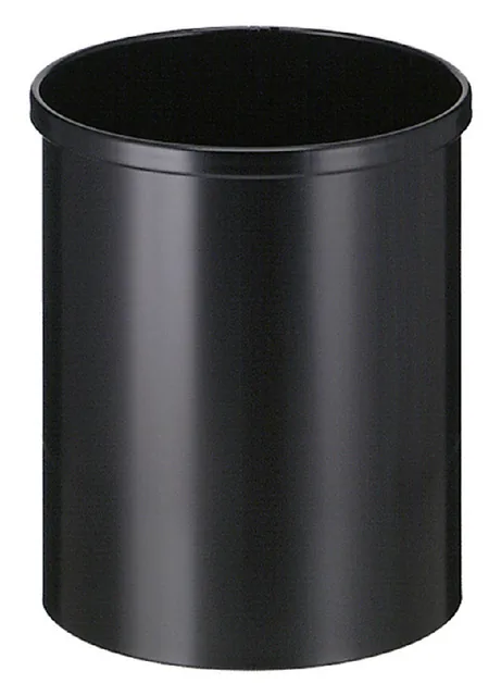 Papierbak Vepabins rond 25.5cm 15 liter zwart