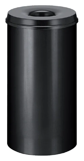 Papierbak vlamdover Vepabins 50 liter 335mm zwart
