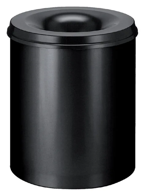Papierbak+vlamdover Vepabins 80liter 47cm zwart