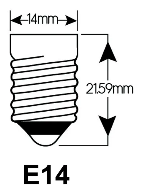 Ledlamp Integral E14 2700K wit 2-3.5W 250lumen