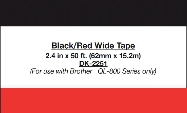 Etiket Brother DK22251 doorlopend 62mm 15m wit