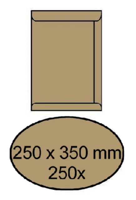 Envelop akte IEZZY 250x350mm zelfklevend 90gr br