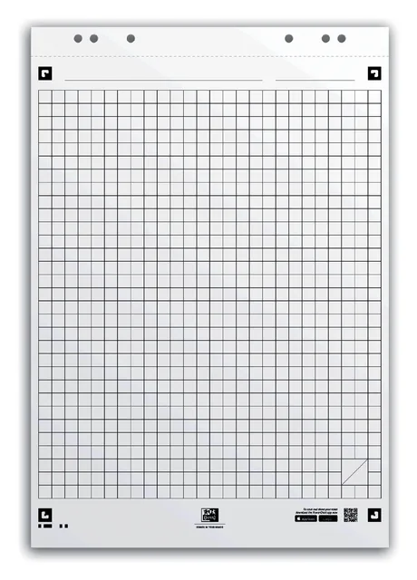 Flipoverpap Oxford smart 650x980mm ruit 90gr 20v