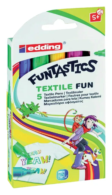 Viltstift edding 17 textiel fun rond 2-3mm assorti