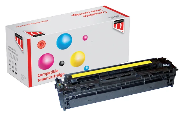 Tonercartridge Quantore HP CB542A 125A geel