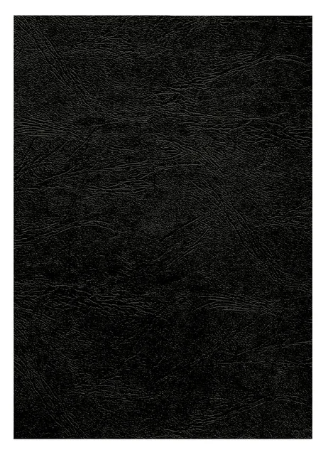Voorblad Fellowes A4 lederlook zwart