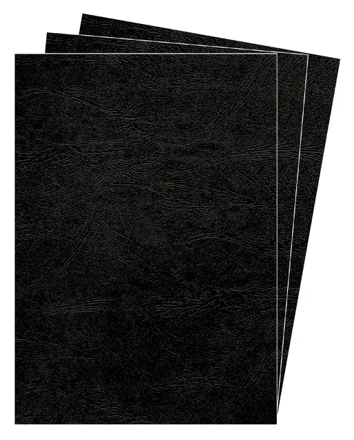 Voorblad Fellowes A4 lederlook zwart