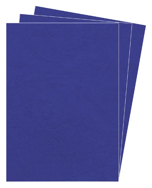 Voorblad Fellowes A4 lederlook royal blauw