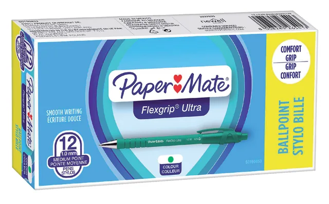 Balpen Papermate Flexgrip Ultra M groen