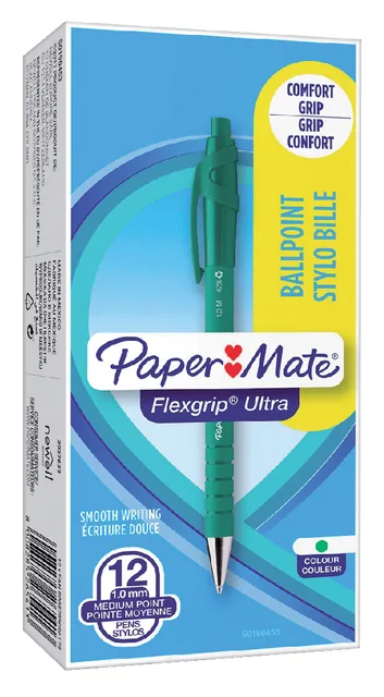 Balpen Papermate Flexgrip Ultra M groen
