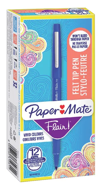 Fineliner Papermate Flair Original M blauw