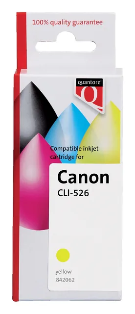 Inktcartridge Quantore Canon Cli-526 geel