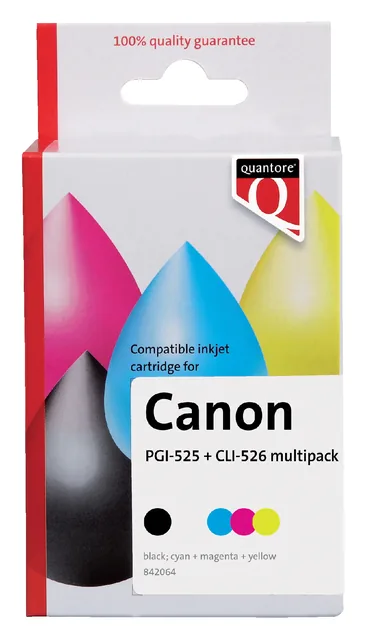 Inktcartridge Quantore Can Pgi-525 Cli-526 2zw3kl