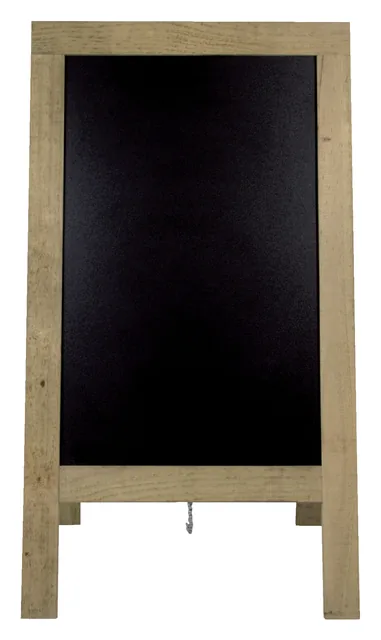 Stoepbord Securit 720x1310x40mm steigerhout