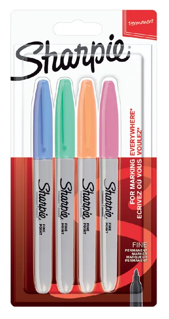 Viltstift Sharpie F pastel assorti