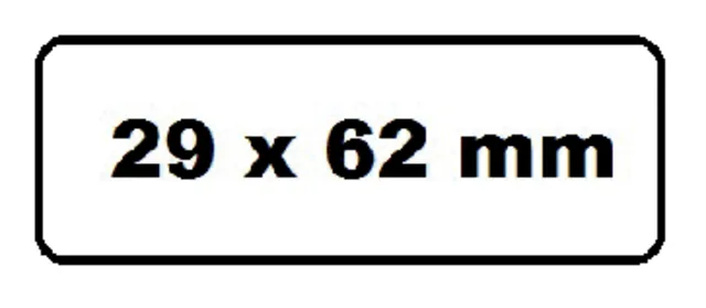 Label Etiket Quantore Dk-11209 29mmx62mm adres wt