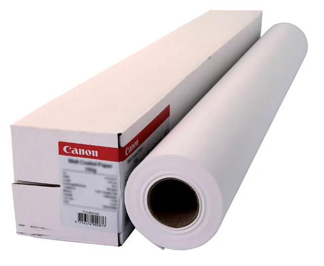 Inkjetpapier Canon mat gecoat 914mmx45m 90gr