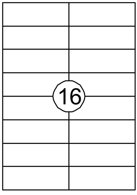 Etiket Quantore 105x37mm 1600st