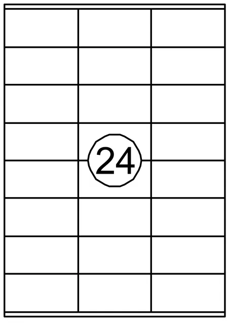 Etiket Quantore 70x36mm 2400st