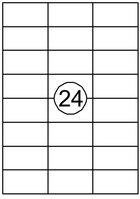 Etiket Quantore 70x37mm 2400st