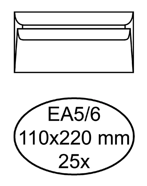 Envelop Quantore bank EA5/6 110x220 80gr zk wt