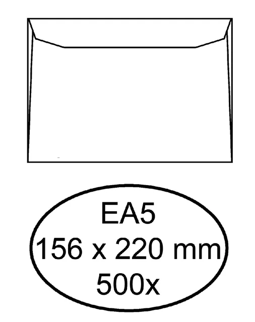 Envelop Quantore bank EA5 156x220 80gr wt