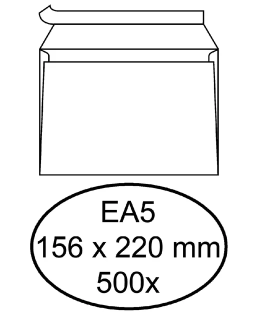 Envelop Quantore bank EA5 156x220 zk 80gr wt