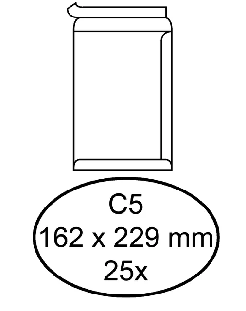 Envelop Quantore akte C5 162x229 100gr zk wt