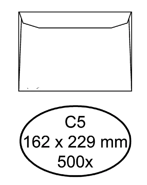 Envelop Quantore bank C5 162x229 80gr wt