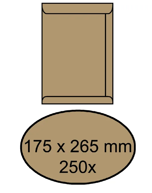 Envelop akte IEZZY 175x265mm zelfklevend 90gr br