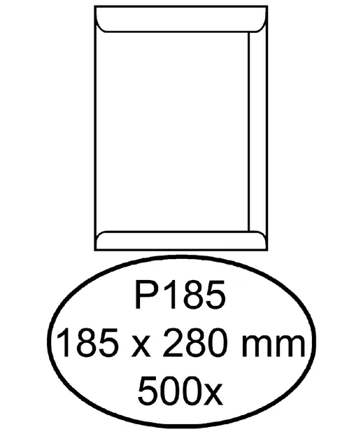 Envelop Quantore akte P185 185x280 100gr wt