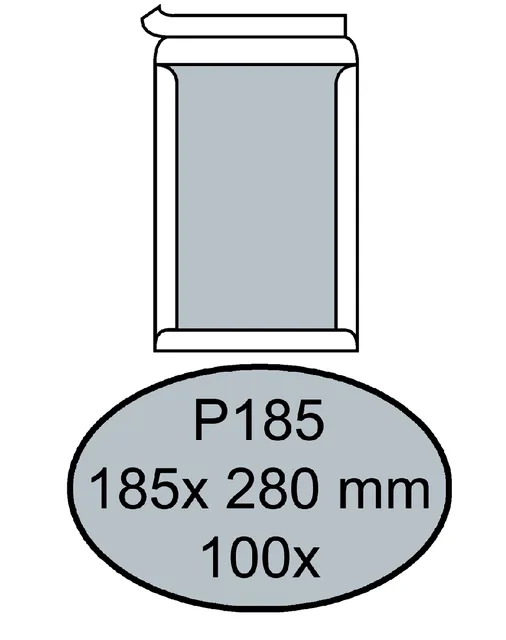 Envelop Quantore bordrug P185 185x280 zk 120gr wt