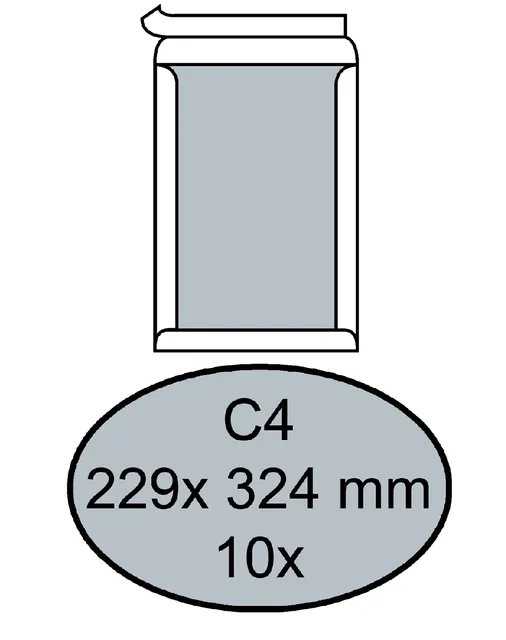 Envelop Quantore bordrug C4 229x324 120gr zk wt
