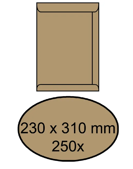 Envelop IEZZY akte 230x310mm zelfklevend 90gr br