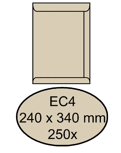 Envelop Quantore akte EC4 240x340 120gr cremekraft
