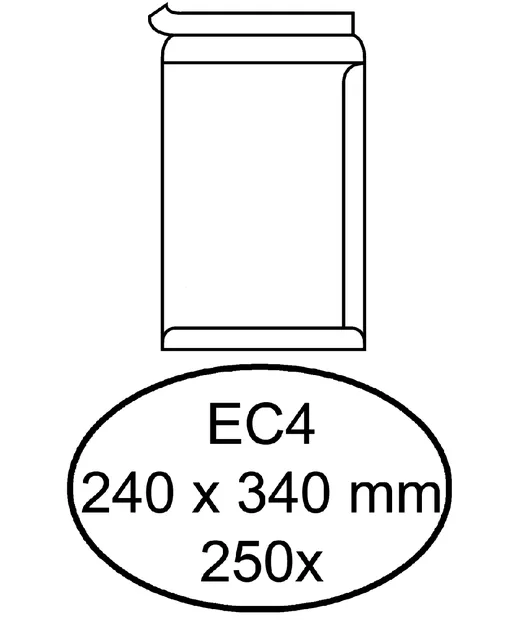 Envelop Hermes akte EC4 240x340 zk 250st wit