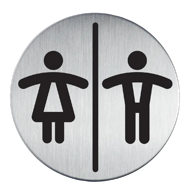 Infobord pictogram Durable toileten d h rond 83mm