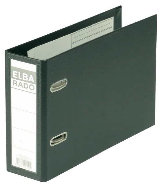 Ordner Elba Rado Plast a5 dwars 75mm pvc zw