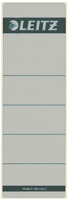 Rugetiket Leitz 62x192mm zelfkl grijs