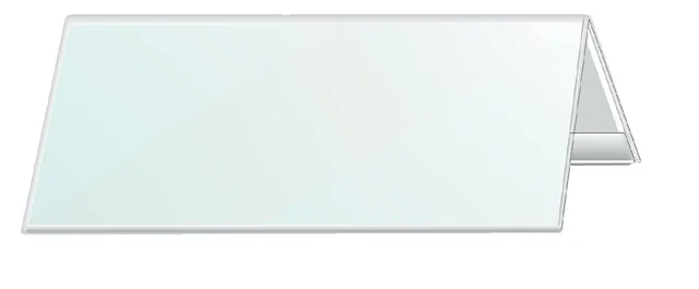 Tafelnaambord Durable 8053 105x297mm transp