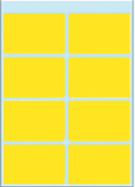 Etiket HERMA 3691 26x40mm geel 40st