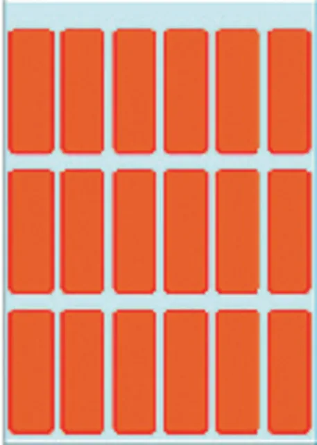 Etiket HERMA 3652 12x34mm rood 90st