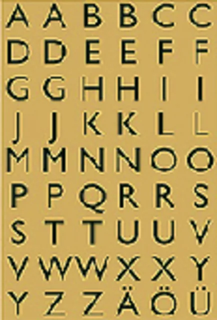 Etiket HERMA 4145 13x12mm letters A-Z zw op gd