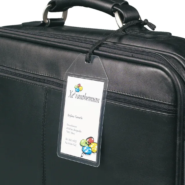 Label bagage Djois 3L 11120 72x123mm nylon tr 10st
